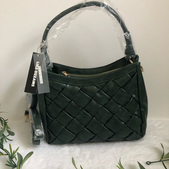 Like Dreams Kathy Woven Top Handle Satchel, NWT - Picture 2 of 6